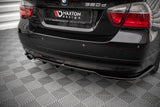 Maxton Design - Central Rear Splitter (with Vertical Bars) BMW Series 3 E90 Sedan Rear Diffuser Maxton Design royalty-bespoke.myshopify.com