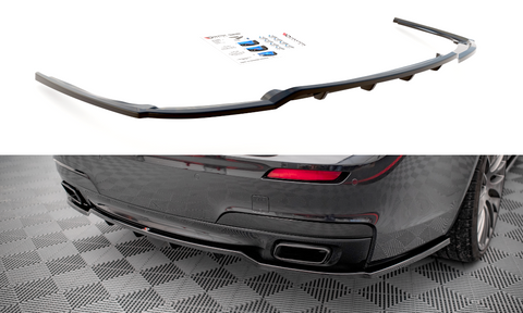 Maxton Design - Central Rear Splitter (with vertical bars) BMW Series 7 M-Pack F01