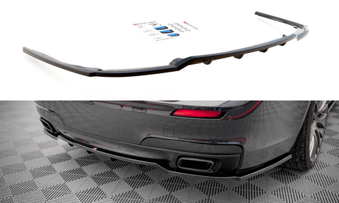 Maxton Design - Central Rear Splitter (with vertical bars) BMW Series 7 M-Pack F01 Rear Diffuser Maxton Design royalty-bespoke.myshopify.com