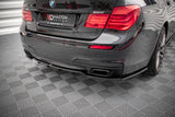 Maxton Design - Central Rear Splitter (with vertical bars) BMW Series 7 M-Pack F01 Rear Diffuser Maxton Design royalty-bespoke.myshopify.com