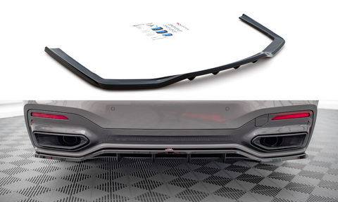 Maxton Design - Central Rear Splitter (with vertical bars) BMW Series 7 G11 M-Pack Facelift