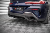 Maxton Design - Central Rear Splitter (with vertical bars) BMW Series 8 Gran Coupe M-Pack G16 Rear Diffuser Maxton Design royalty-bespoke.myshopify.com