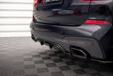 Maxton Design - Central Rear Splitter (with Vertical Bars) BMW X3 M40i/M40D G01 Rear Diffuser Maxton Design royalty-bespoke.myshopify.com