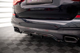 Maxton Design - Central Rear Splitter (with Vertical Bars) BMW X3 M40i/M40D G01 Rear Diffuser Maxton Design royalty-bespoke.myshopify.com