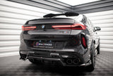 Maxton Design - Central Rear Splitter (with Vertical Bars) BMW X6 M F96 Rear Diffuser Maxton Design royalty-bespoke.myshopify.com