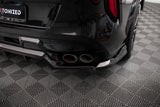 Maxton Design - Central Rear Splitter (with Vertical Bars) BMW X6 M F96 Rear Diffuser Maxton Design royalty-bespoke.myshopify.com