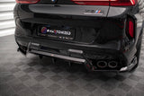 Maxton Design - Central Rear Splitter (with Vertical Bars) BMW X6 M F96 Rear Diffuser Maxton Design royalty-bespoke.myshopify.com