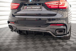 Maxton Design - Central Rear Splitter (with Vertical Bars) BMW X6 M-Pack F16