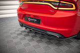 Maxton Design - Central Rear Splitter (With Vertical Bars) Dodge Charger RT MK7 Facelift Rear Diffuser Maxton Design royalty-bespoke.myshopify.com