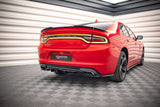 Maxton Design - Central Rear Splitter (With Vertical Bars) Dodge Charger RT MK7 Facelift Rear Diffuser Maxton Design royalty-bespoke.myshopify.com