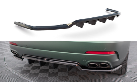 Maxton Design - Central Rear Splitter (with Vertical Bars) Maserati Levante MK1 Rear Diffuser Maxton Design royalty-bespoke.myshopify.com