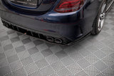 Maxton Design - Central Rear Splitter (with Vertical Bars) Mercedes Benz C43 AMG Sedan W205 Facelift Rear Diffuser Maxton Design royalty-bespoke.myshopify.com