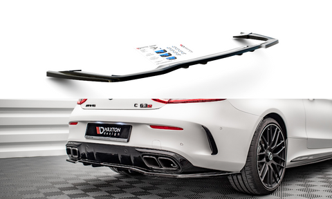 Maxton Design - Central Rear Splitter (with vertical bars) Mercedes Benz C63 AMG Coupe C205 (Facelift) Rear Diffuser Maxton Design royalty-bespoke.myshopify.com