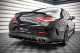 Maxton Design - Central Rear Splitter (with vertical bars) Mercedes Benz CLS 53 AMG C257 Rear Diffuser Maxton Design royalty-bespoke.myshopify.com
