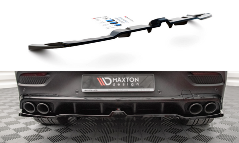 Maxton Design - Central Rear Splitter (with vertical bars) Mercedes Benz GLE 53 AMG Coupe C167 Rear Diffuser Maxton Design royalty-bespoke.myshopify.com