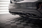 Maxton Design - Central Rear Splitter (with Vertical Bars) Mercedes Benz C-Class AMG-Line W205 Facelift Rear Diffuser Maxton Design royalty-bespoke.myshopify.com