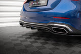 Maxton Design - Central Rear Splitter (with Vertical Bars) Mercedes Benz C-Class AMG-Line W206 Rear Diffuser Maxton Design royalty-bespoke.myshopify.com