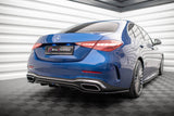 Maxton Design - Central Rear Splitter (with Vertical Bars) Mercedes Benz C-Class AMG-Line W206 Rear Diffuser Maxton Design royalty-bespoke.myshopify.com