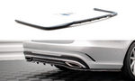 Maxton Design - Central Rear Splitter (with vertical bars) Mercedes Benz E-Class AMG-Line Sedan W212 (Facelift)
