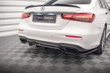 Maxton Design - Central Rear Splitter (with Vertical Bars) Mercedes Benz E-Class AMG-Line W213 Facelift Rear Diffuser Maxton Design royalty-bespoke.myshopify.com