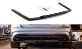 Maxton Design - Central Rear Splitter (With Vertical Bars) Mercedes Benz E63 AMG Sedan W212 Facelift Rear Diffuser Maxton Design royalty-bespoke.myshopify.com