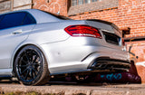 Maxton Design - Central Rear Splitter (With Vertical Bars) Mercedes Benz E63 AMG Sedan W212 Facelift Rear Diffuser Maxton Design royalty-bespoke.myshopify.com