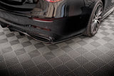 Maxton Design - Central Rear Splitter (with Vertical Bars) Mercedes Benz S-Class AMG-Line W223 Rear Diffuser Maxton Design royalty-bespoke.myshopify.com