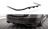 Maxton Design - Central Rear Splitter (with Vertical Bars) Mercedes Benz S-Class AMG-Line W223 Rear Diffuser Maxton Design royalty-bespoke.myshopify.com
