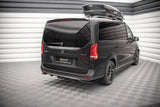 Maxton Design - Central Rear Splitter (with Vertical Bars) Mercedes Benz V-Class AMG-Line W447 Facelift Rear Diffuser Maxton Design royalty-bespoke.myshopify.com
