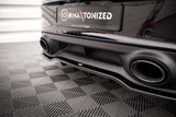 Maxton Design - Central Rear Splitter (with Vertical Bars) Porsche 911 Turbo S 992