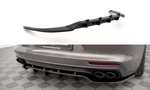 Maxton Design - Central Rear Splitter (with Vertical Bars) Porsche Panamera Turbo S E-Hybrid / Panamera E-Hybrid 971