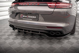 Maxton Design - Rear Splitter (with Vertical Bars) Porsche Panamera Turbo S E-Hybrid / Panamera E-Hybrid / Panamera 4S 971 Rear Diffuser Maxton Design royalty-bespoke.myshopify.com
