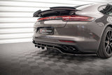 Maxton Design - Rear Splitter (with Vertical Bars) Porsche Panamera Turbo S E-Hybrid / Panamera E-Hybrid / Panamera 4S 971 Rear Diffuser Maxton Design royalty-bespoke.myshopify.com