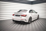 Maxton Design - Central Rear Splitter (With Vertical Bars) V.1 Mercedes Benz A35 AMG V177 Sedan Rear Diffuser Maxton Design royalty-bespoke.myshopify.com