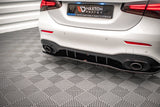Maxton Design - Central Rear Splitter (With Vertical Bars) V.1 Mercedes Benz A35 AMG V177 Sedan Rear Diffuser Maxton Design royalty-bespoke.myshopify.com