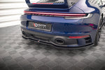 Maxton Design - Central Rear Splitter (with Vertical Bars) V.1 Porsche 911 Carrera with Sport Design package / Carrera GTS 992