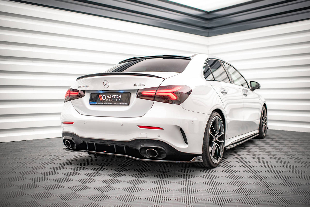 Maxton Design - Central Rear Splitter (With Vertical Bars) V.2 Mercedes ...