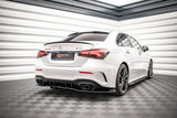 Maxton Design - Central Rear Splitter (With Vertical Bars) V.2 Mercedes Benz A35 AMG V177 Sedan Rear Diffuser Maxton Design royalty-bespoke.myshopify.com