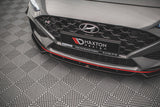 Maxton Design - Front Splitter + Flaps V.1 Hyundai I30N MK3 Facelift Hatchback / Fastback Front Spoiler Maxton Design royalty-bespoke.myshopify.com
