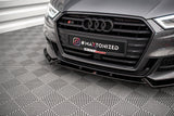 Maxton Design - Front Splitter V.1 Audi S3 & A3 S-Line Sportback 8V Facelift