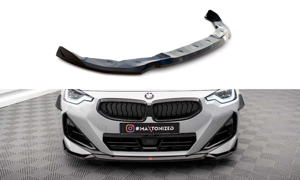 Maxton Design - Front Splitter V.1 BMW Series 2 Coupe M-Pack / M240i ...