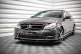 Maxton Design - Front Splitter V.1 Mercedes Benz C-Class Coupe/Sedan/Estate AMG-Line C204/W204/S204 (Facelift) Front Spoiler Maxton Design royalty-bespoke.myshopify.com