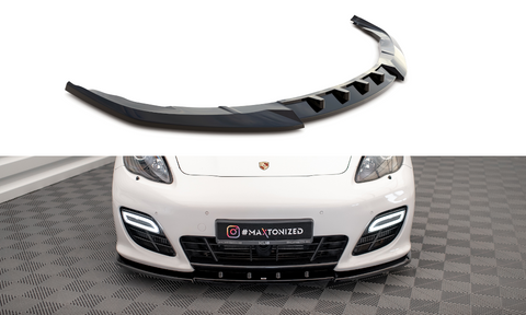 Maxton Design - Front Splitter V.1 Porsche Panamera Turbo Sport Design Package 970 Front Spoiler Maxton Design royalty-bespoke.myshopify.com