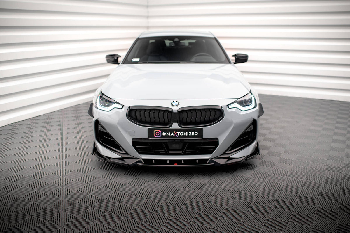 Maxton Design - Front Splitter V.2 + Flaps BMW Series 2 Coupe M-Pack ...