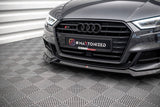 Maxton Design - Front Splitter V.3 Audi S3 & A3 S-Line Sportback 8V Facelift Front Spoiler Maxton Design royalty-bespoke.myshopify.com