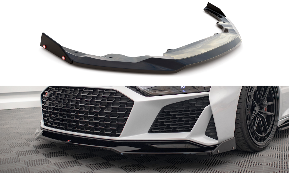 Maxton Design - Front Splitter V.3 + Flaps Audi R8 MK2 Facelift | Royal ...