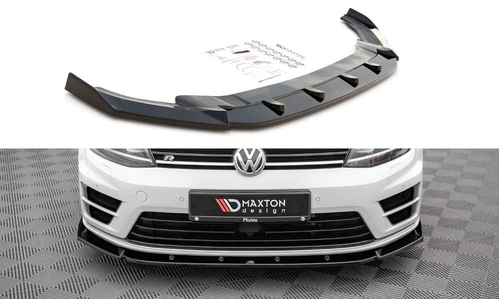 Maxton Design - Front Splitter V.4 Volkswagen Golf R MK7 | Royal Body Kits