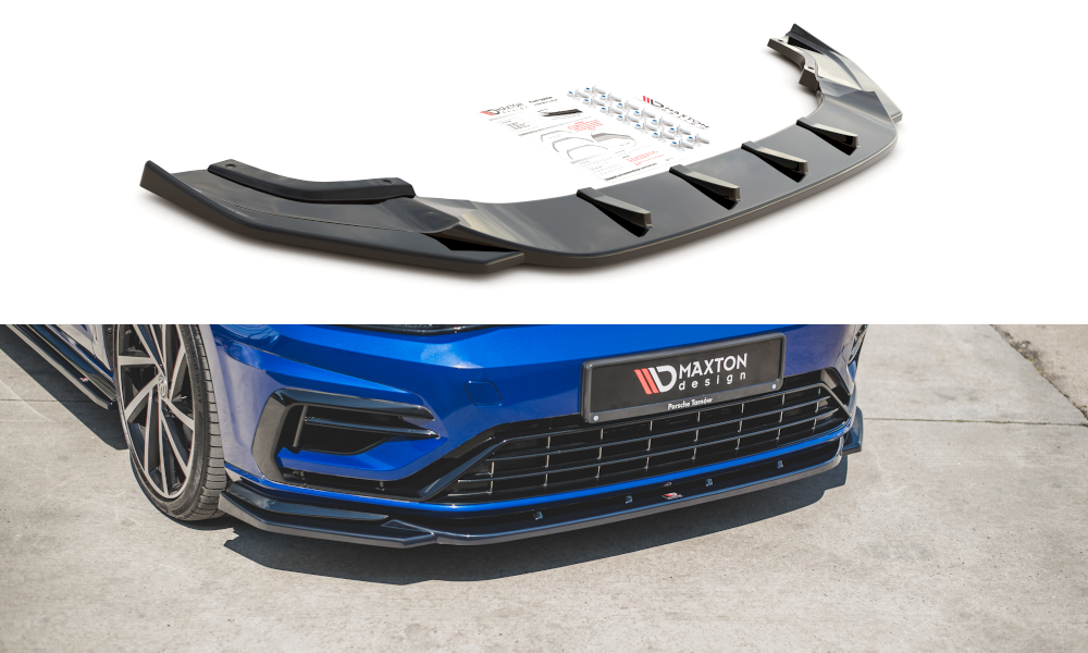 Maxton Design - Front Splitter V.9 Volkswagen Golf R / R-Line MK7.5 ...