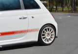 Maxton Design - Rear Side Splitters Fiat 500 Abarth MK1