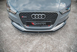 Maxton Design - Racing Durability Front Splitter Audi RS3 8V Sportback Front Spoiler Maxton Design royalty-bespoke.myshopify.com